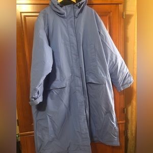 Lands’End Blue Long Aircore 200 Coat Women’s Size 3 X 24-26